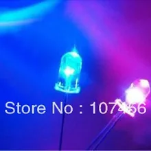 50 шт./лот 5 мм мигающий красный/синий светодиодный(10000mcd) 5 мм мигающий красный/синий светодиодный 5 мм светоизлучающий диод