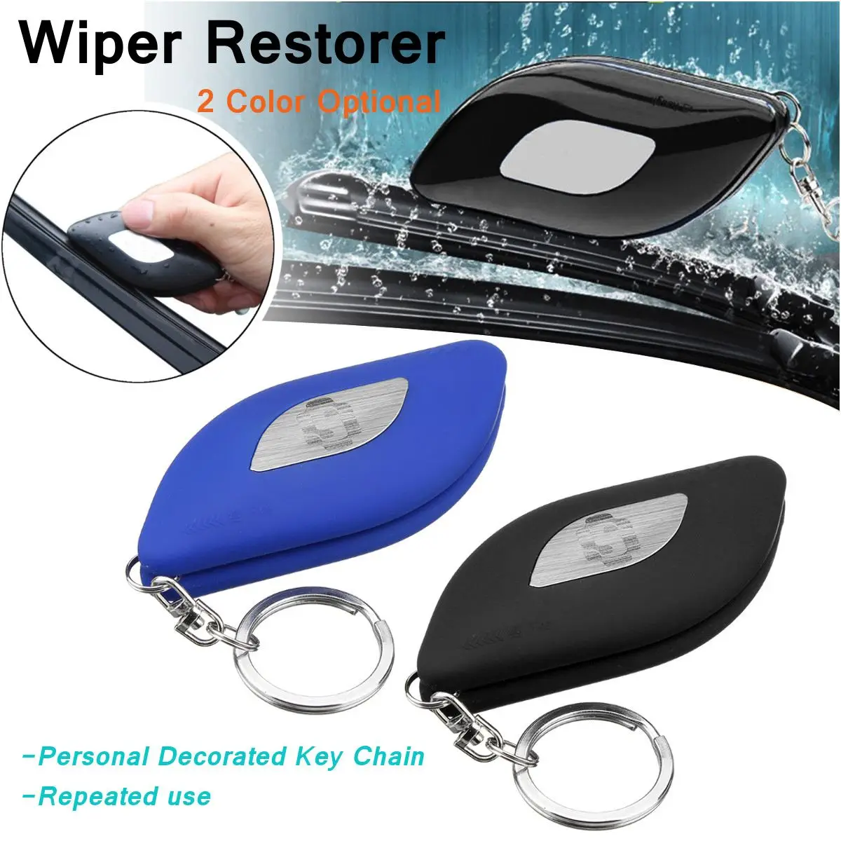 Universal Car Windshield Rubber Strip Restore Wiper Blades Repair