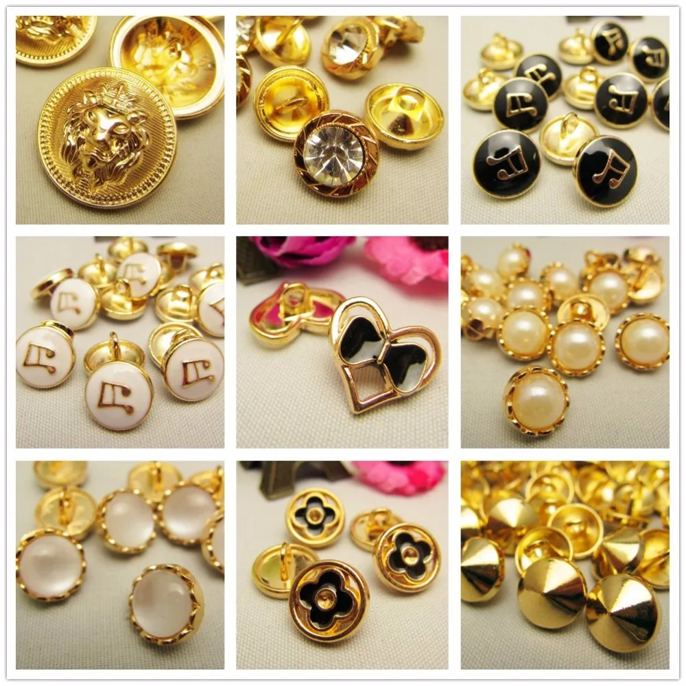 N1711220 , 10pcs Metal buttons, clothing accessories DIY handmade