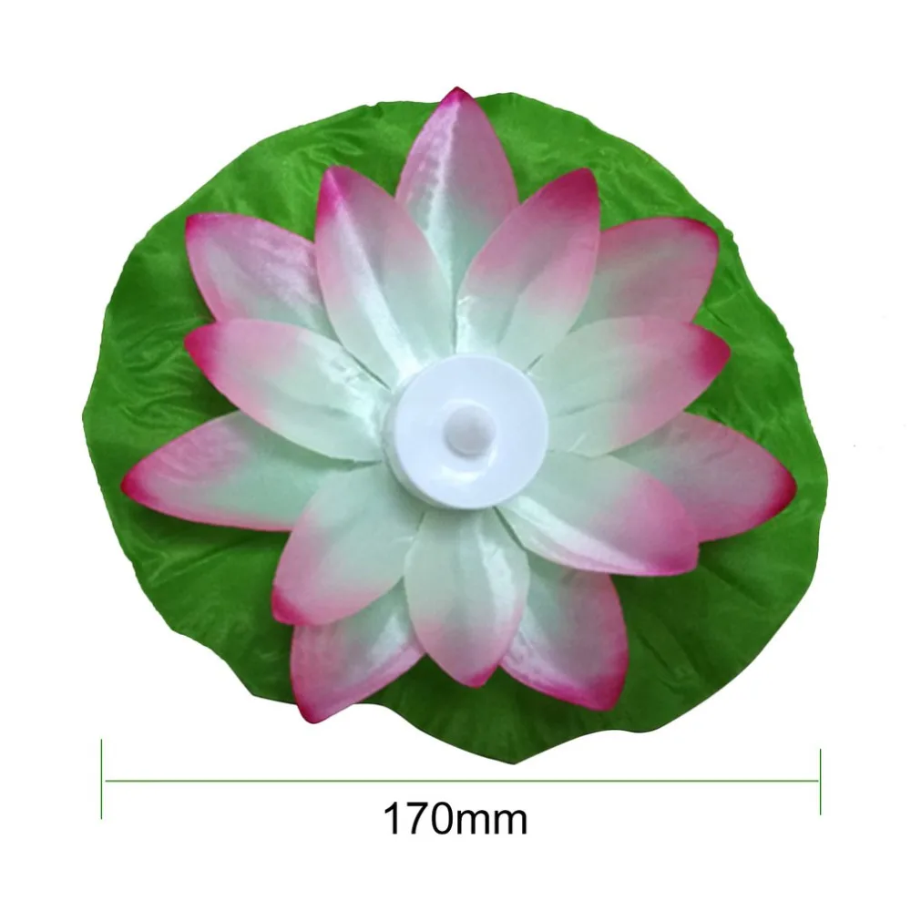 Высококачественный светодиодный светильник с искусственным лотосом, красочно изменен, плавающие Цветочные лампы для воды и бассейна, светильник для желаний, вечерние фонари