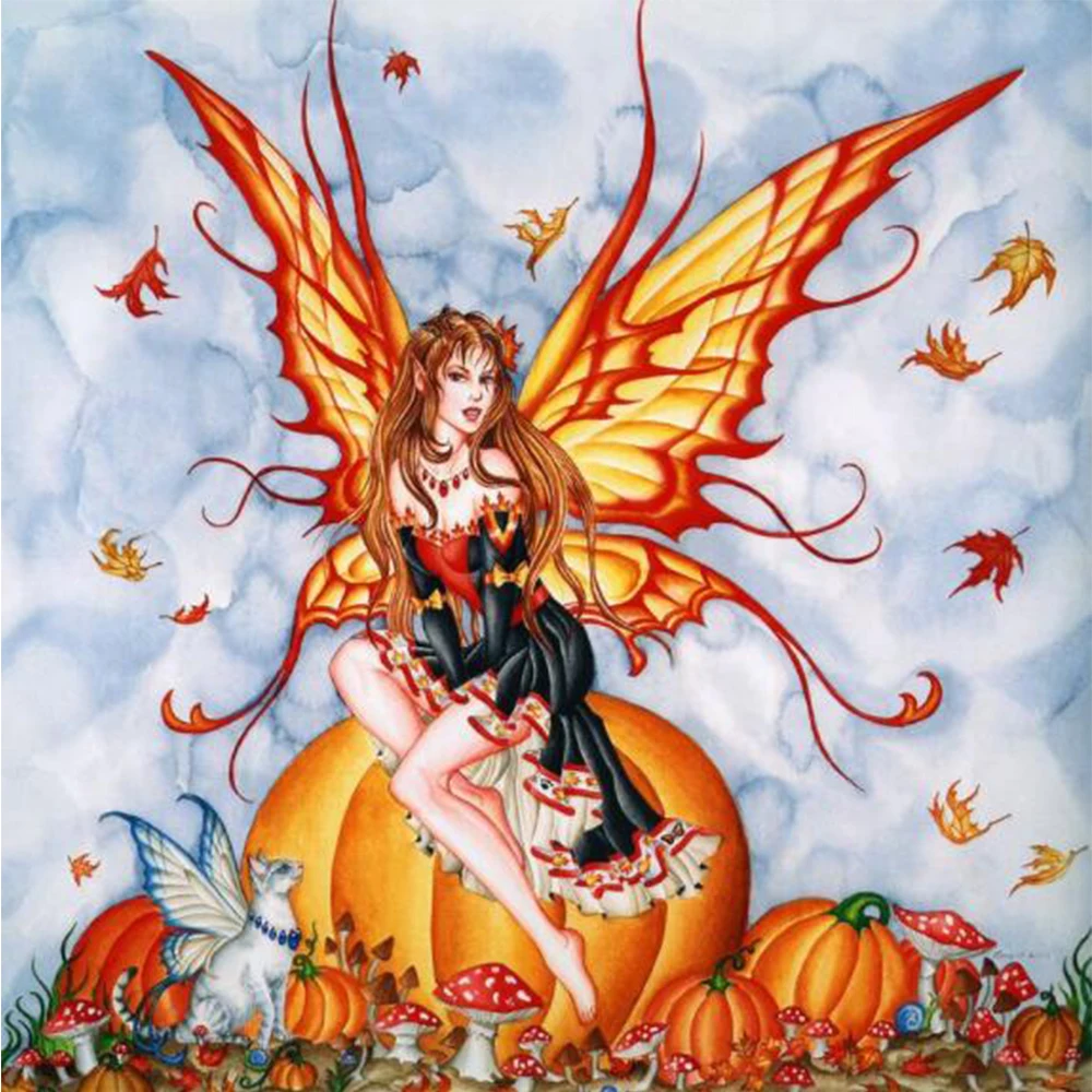 

LI LOYE Diamond Embroidery Cat Full Square Diamond Mosaic Angel girl Diamond Painting Cross stitch Wall Sticker Paintings FZ861