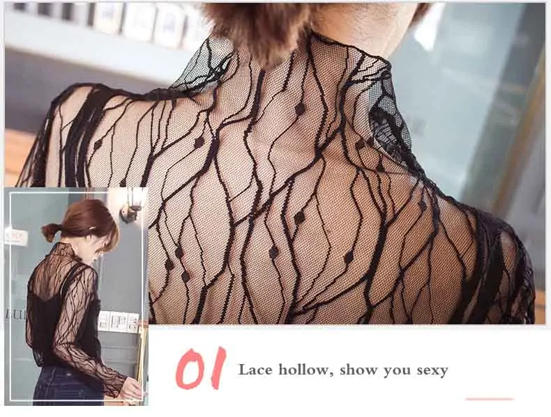 Sexy Mesh Long Sleeve T Shirt (5) 