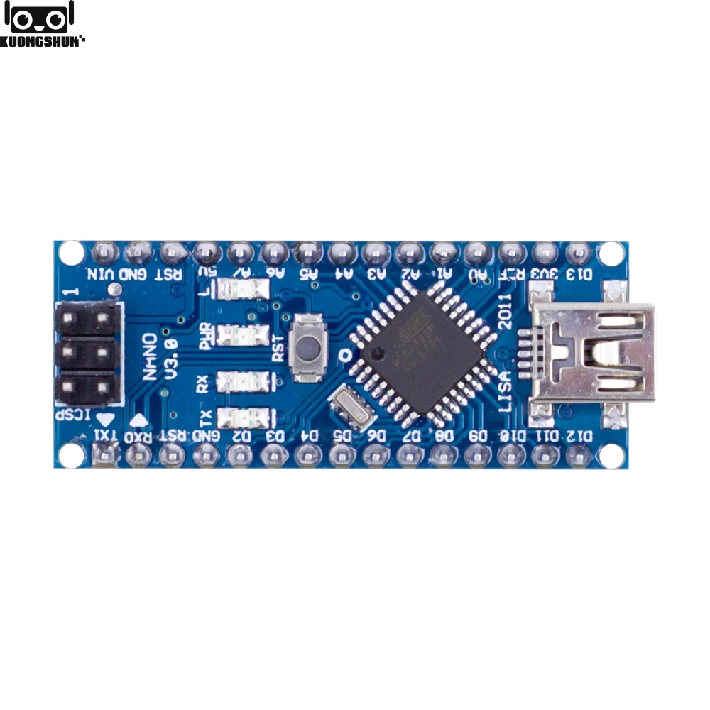 Nano V3.0 контроллер совместимый для arduino nano FT232 чип USB драйвер без кабеля