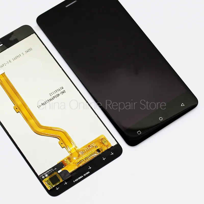 Pаспродажа Дисплей для Highscreen Power Rage Evo LCD в сборе с тачскрином на рамке Оригинал черный золото