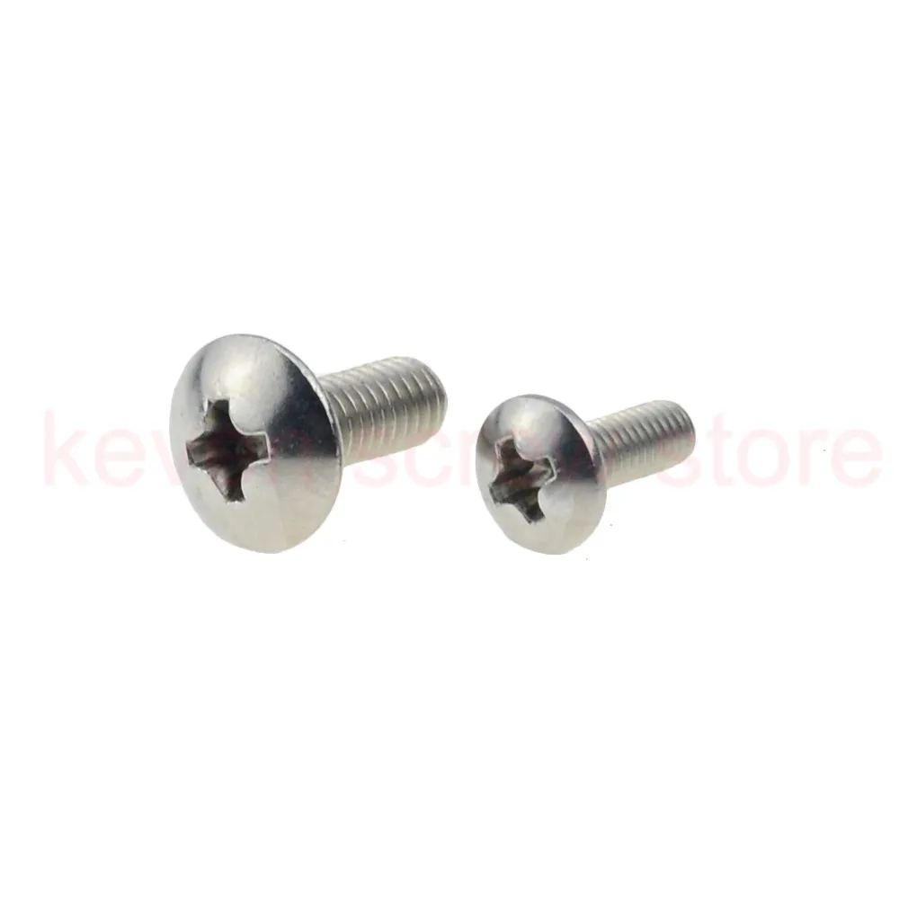 100pcs/Lot M3x30 mm M3*30 mm 304 Stainless Steel flat head cross Truss head screw