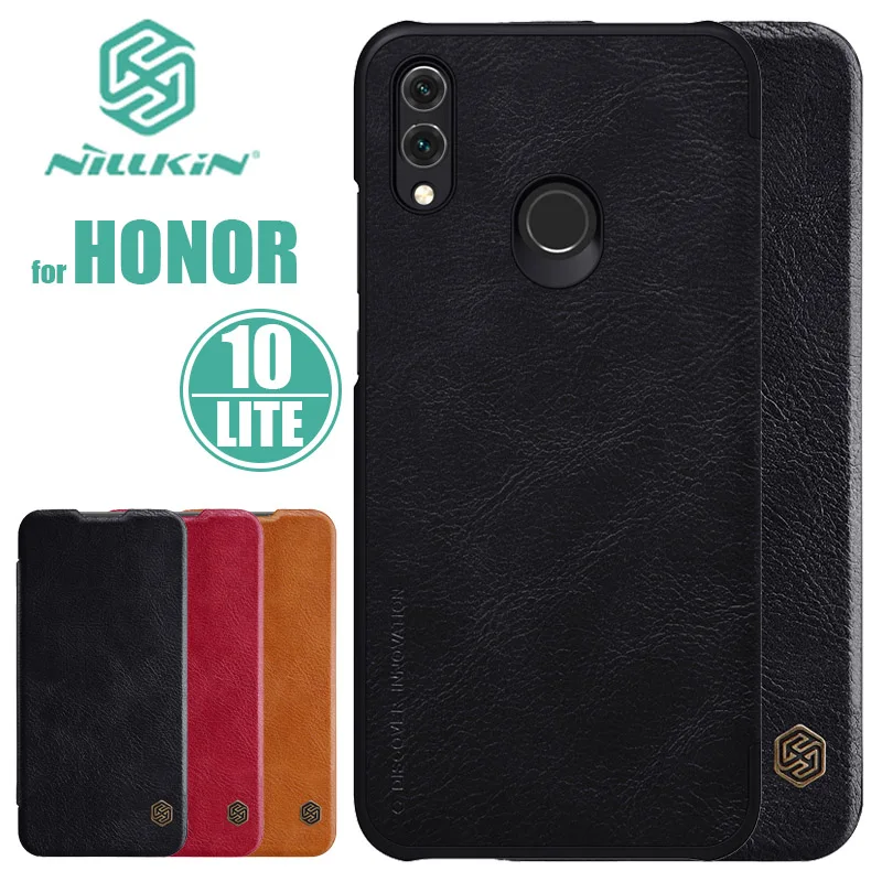 

Huawei Honor 10 Lite Case Nillkin Qin Flip Leather Case Luxury Card Slot Phone Case for Huawei Honor 10 Lite Nilkin Back Cover