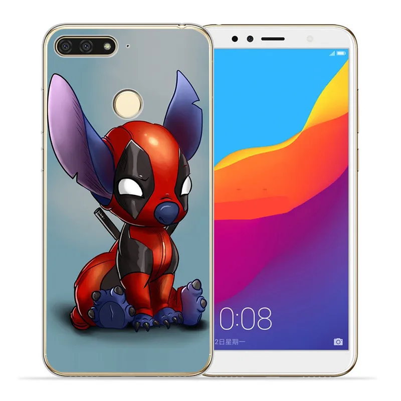 Роскошный Ститч мультфильм marvel для huawei II Y5 Y6 Prime Nova 2 3 4 3I Plus чехол для телефона Coque Etui funda Capinha