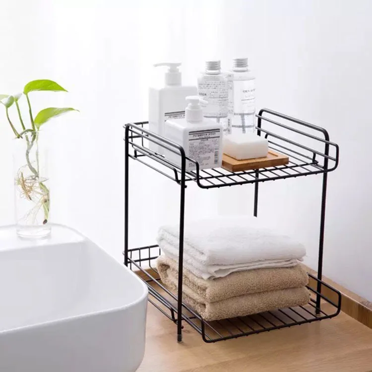  Removable Iron Art Makeup Organizer Two-Layers Cosmetic towel Lipstick Organizer Makeup Storage Org