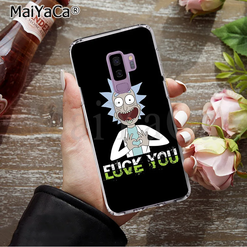 Роскошный Уникальный чехол MaiYaCa Pickle Рик и Морти для samsung S9 S9 plus S5 S6 S6edge S6plus S7 S7edge S8 S8plus