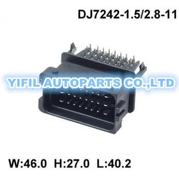 

50pcs/lot kit 24 pin ECU plastic wire harness male auto connector HCCPHPE24BKA90F