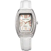 Elegant Shell Girls’s Watch Japan Quartz Hours Greatest Trend Costume Leather-based Bracelet Luxurious Rhinestones Lady Birthday Reward Field