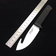 Холодная сталь мастер охотник охотничьи фиксированные ножи, D2 лезвие ABS Ручка шлифовальный Походный нож