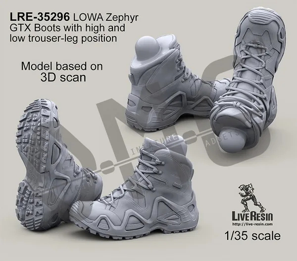 [Набор моделей Scale] Live полимерные 1/35 LOWA Zephyr сапоги GTX|Наборы для сборки моделей| |