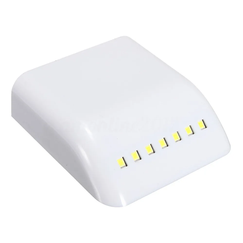Mini 7Leds LED Night Lamp AAA Battery Operated IR Infrared Motion Sensor night Light for Drawer Cabinet Cupboard Wardrobe
