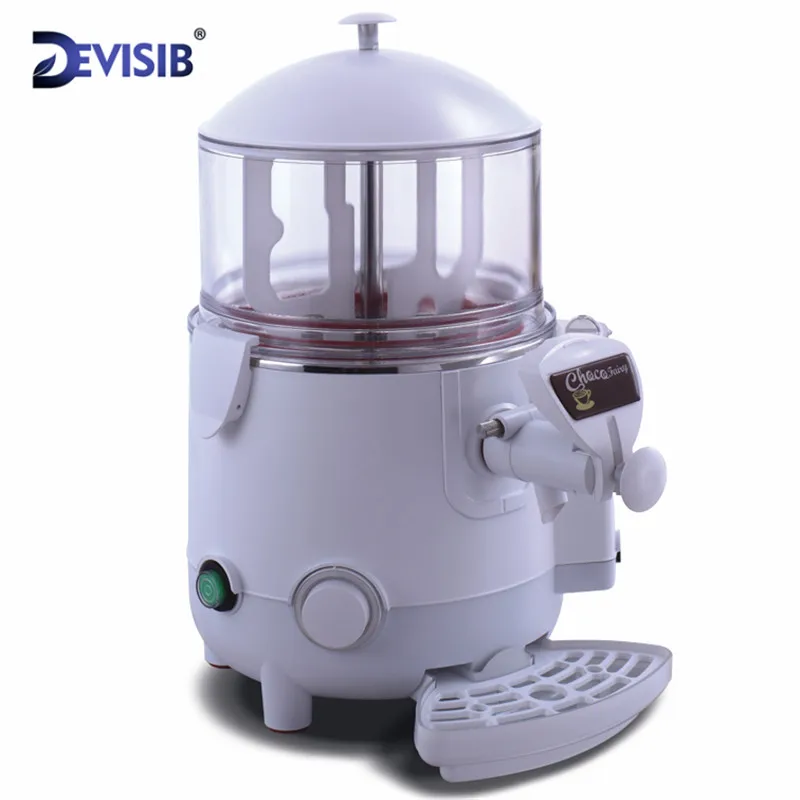 

DEVISIB Commercial Hot Chocolate Machine Beverage Dispenser 5 Liter Hot Chocolate Maker & Milk Frother