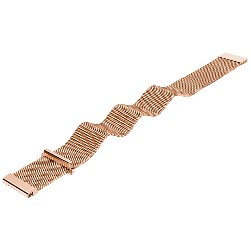 Миланские часы 12 мм 14 мм 16 мм 18 мм 20 мм 22 мм браслет из нержавеющей стали с магнитным замком ремешок для часов металлический Сменный ремень - Цвет ремешка: Rose Gold