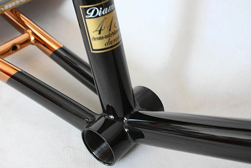 Flash Deal Reynolds 525 Chrome molybdenum steel 20 inch  BXW  Bike frame Copper plated frame DIY  bike frame touring bicycle frame 46cm 8