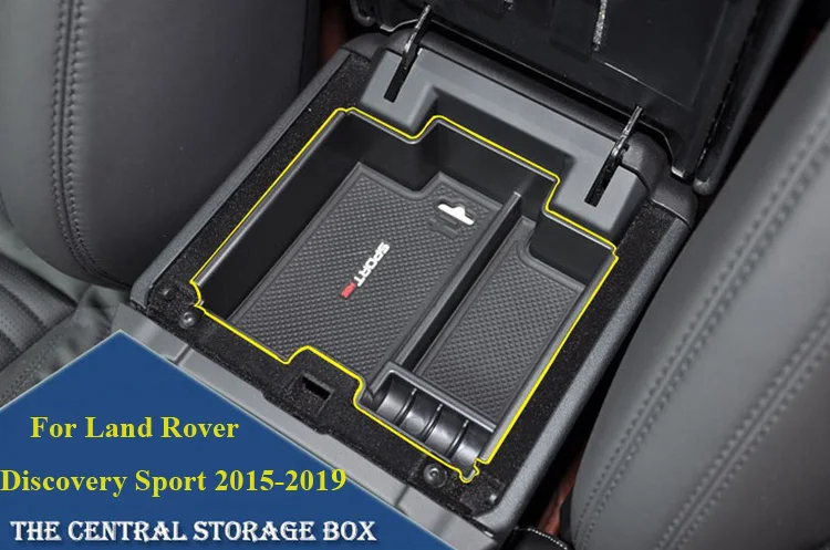 Автомобильная Центральная коробка для хранения дверных перчаток, подлокотник, органайзер, коробка для Land Rover Discovery Sport,,,,, автомобильный стиль