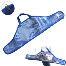 68 см удобный синий прозрачный пластиковый холщовый мешок для удочки и других рыболовных снастей сумка для хранения