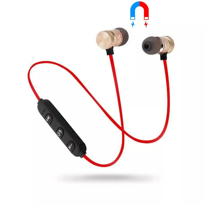 

Bluetooth Wireless Earphone Metal Magnetic In-Ear Earbuds Sports Hifi Stereo headset with Microphone Bass Auriculares