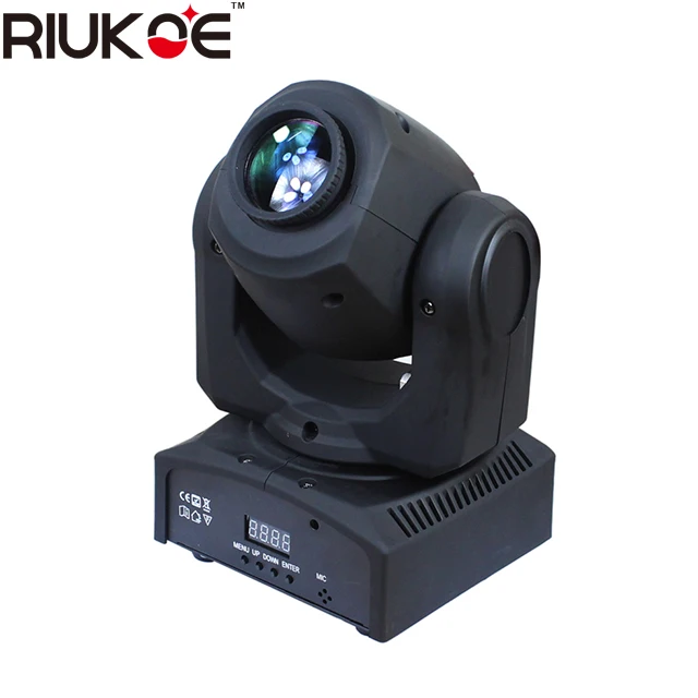 

RIUKOE disco light mini spot led moving head light 10W/30W/50W 7gobo effect light color mixing for bar dj party