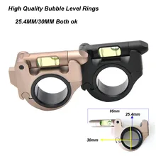 Тактический Высококачественный кронштейн для винтовочного прицела для 25,4 мм/30 мм винтовочный оптический прицел Пузырьковые спиртные уровневые кольца Охотничьи аксессуары