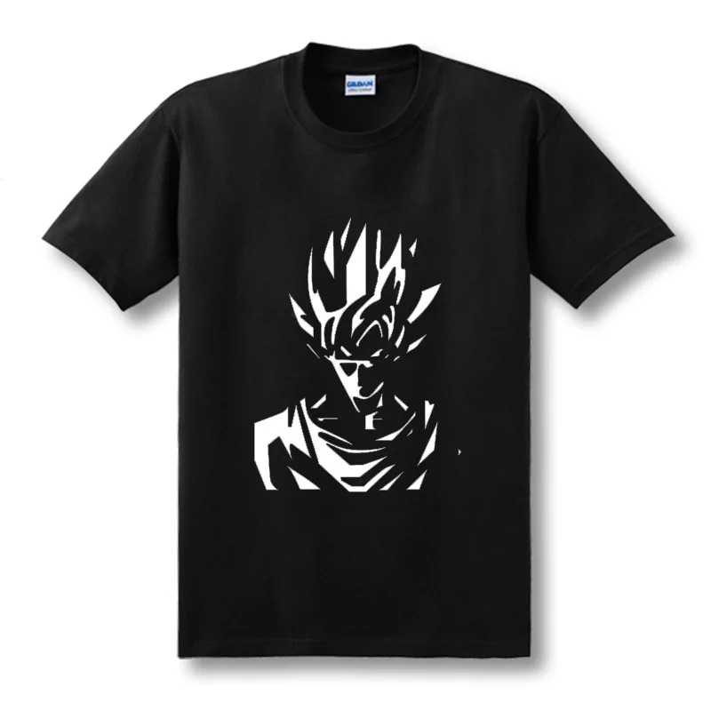 

2019 Japan anime Dragon Ball Z T Shirt Super Saiyan fluorescent men Son Goku Tees Tops Men Clothes size T-shirt XS-XXL