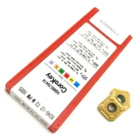 שניתן ליצור להם R245-12T3M-PM 1025 שטוח והתוספות כרסום CNC קרביד להבים שניתן ליצור להם אינדקס End כרסום פנים כלי כרסום עופרת פלדה באסטר (2)