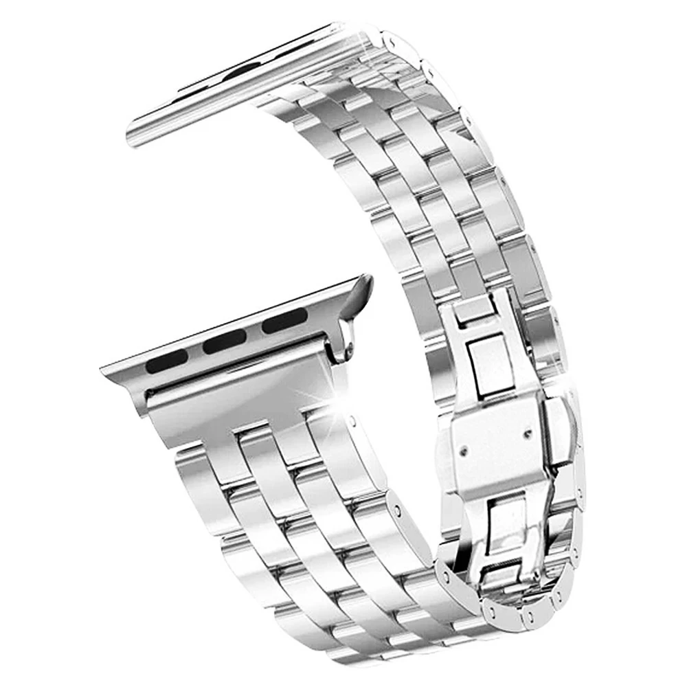 

Stainless Steel Metal Strap Band 5 Ball Link Bracelet for Apple Watch iWatch (42mm)