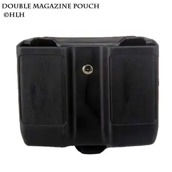 

Quick Draw Double Magazine Pouch Stack Universal Pistol Cartridge Clip Holder Duty Belt Mag for 1911 M92 P226 Glock USP