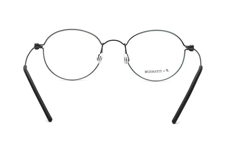 ELECCION Morten Стильные качественные Безвинтовые очки круглые ультралегкие B титановые очки оправа для мужчин и женщин