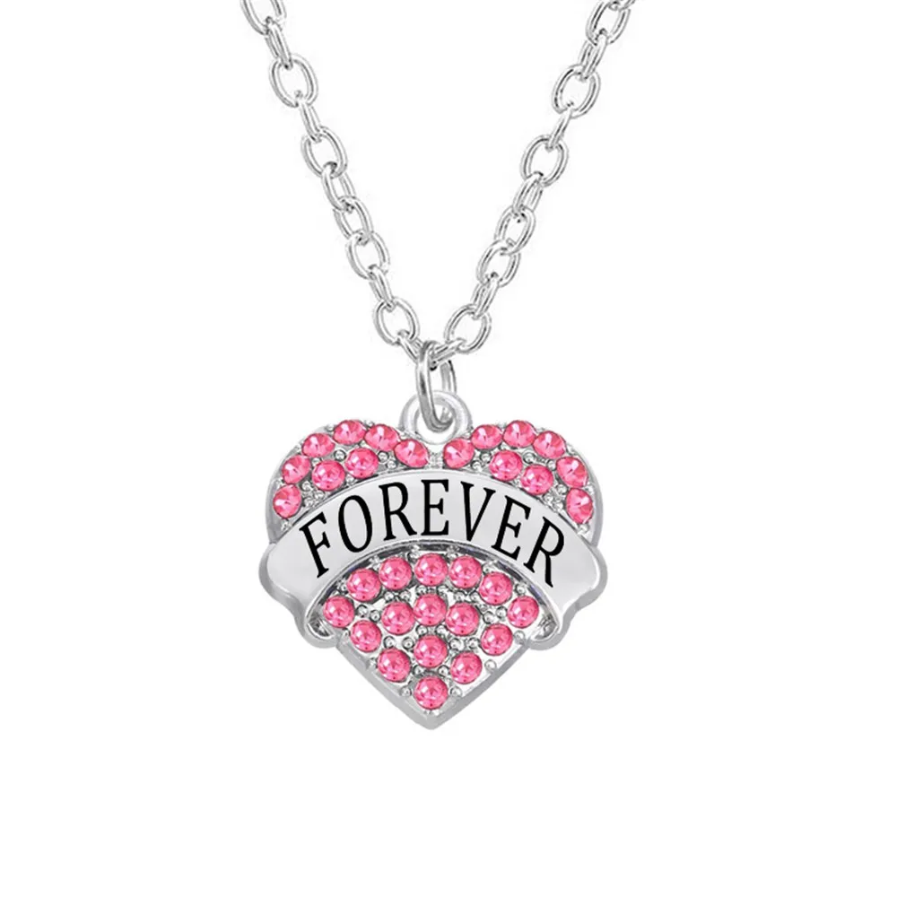 Custom Design Rhinestone Hearts Name Charms Best Friends Forever