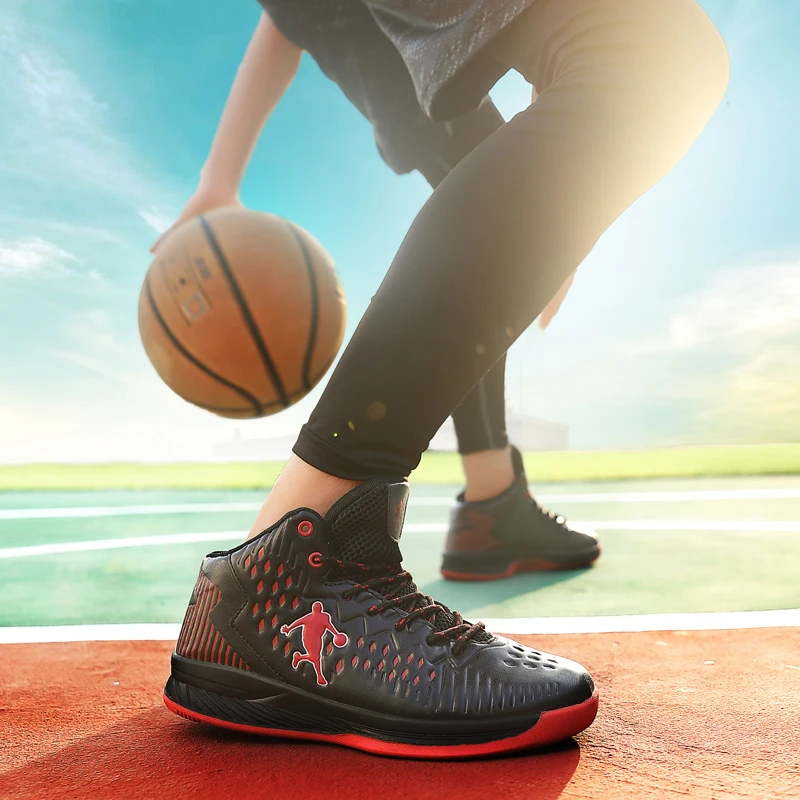 Baloncesto de los hombres zapatos de encaje transpirable Zapatos de deporte de los hombres suela de aire de baloncesto al aire libre zapatillas de deporte Zapatos zapatillas de baloncesto k35
