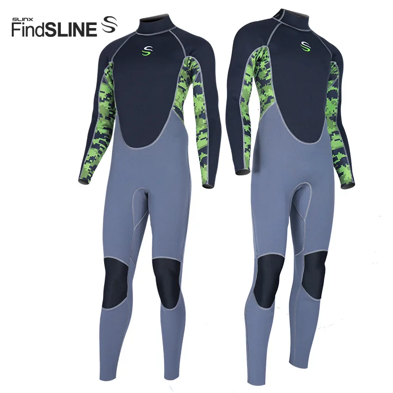 

Men's Scuba Diving Surfing Snorkeling Fishing boating 2mm Neoprene swimwear Wetsuit High-elastic sunscreen snorkling diving suit