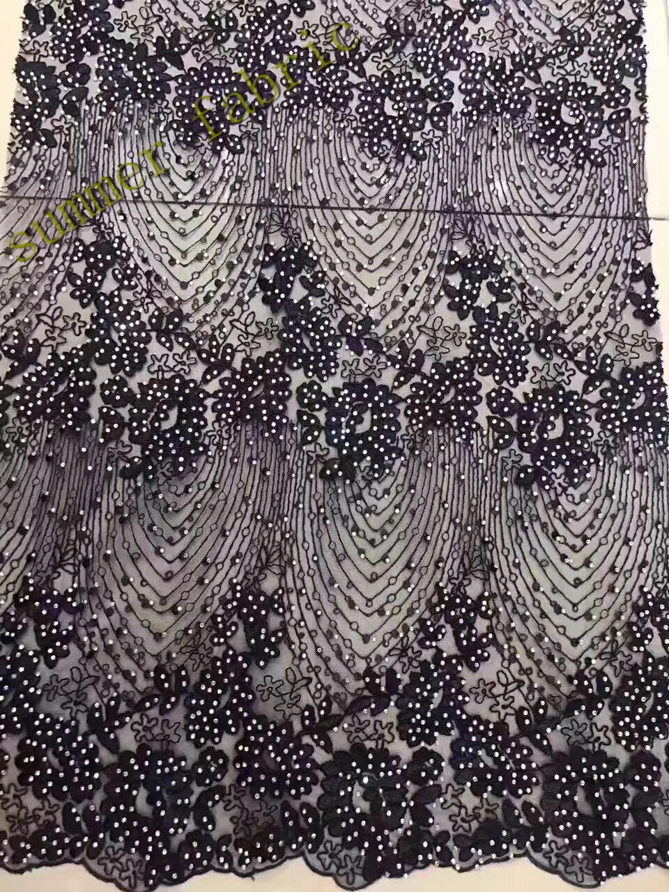 Черный в африканском стиле кружевная ткань с rhinestonnes хорошие продажи Розовый Серый Тюль французского кружева для нигерийских свадебное платье