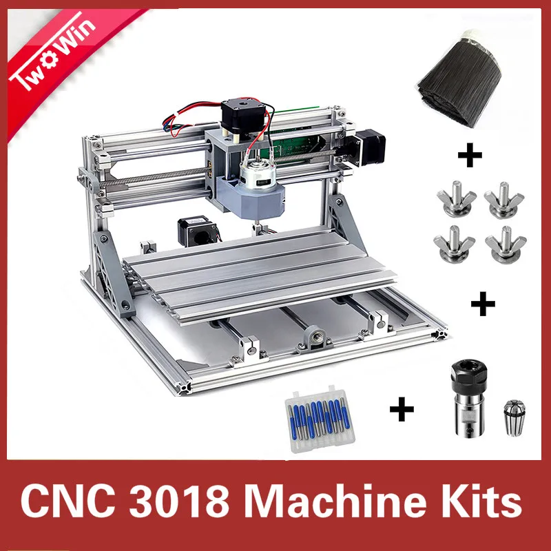 

3 Axis 3018 GRBL Control DIY CNC Machine with ER11 Pcb Pvc Milling 30x18x4.5cm Machine Wood Router Engraving