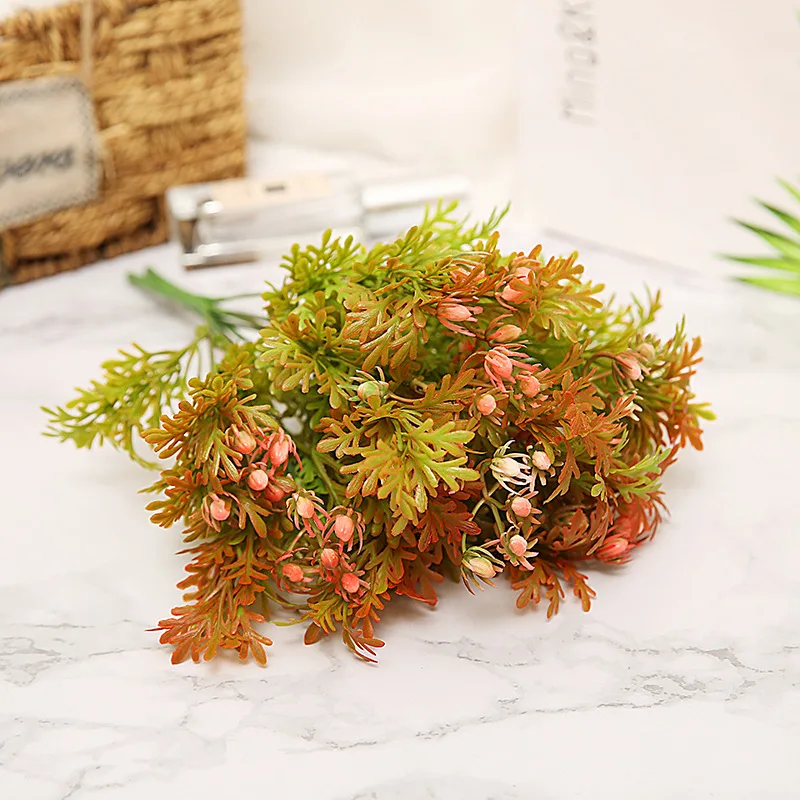 

Artificial Plants Decorative Desktop Fake Plant Green Leafs Decorating Home Decor Flowers Branch