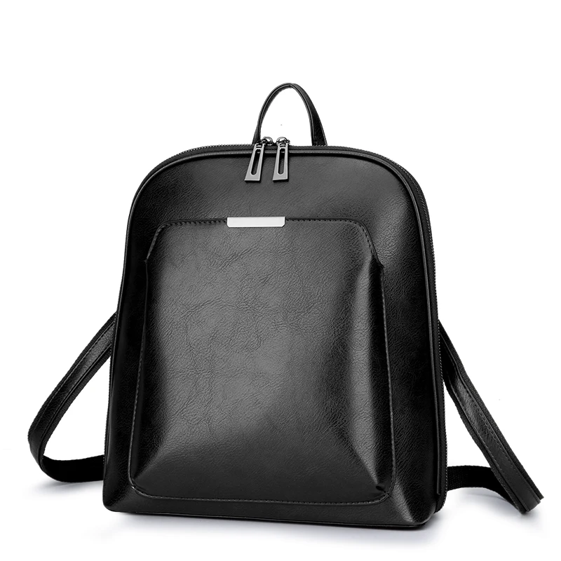 

Vintage Backpack Female Brand Leather lady's backpack Large Capacity School Bag for Girls Leisure Shoulder Bags lady 2019