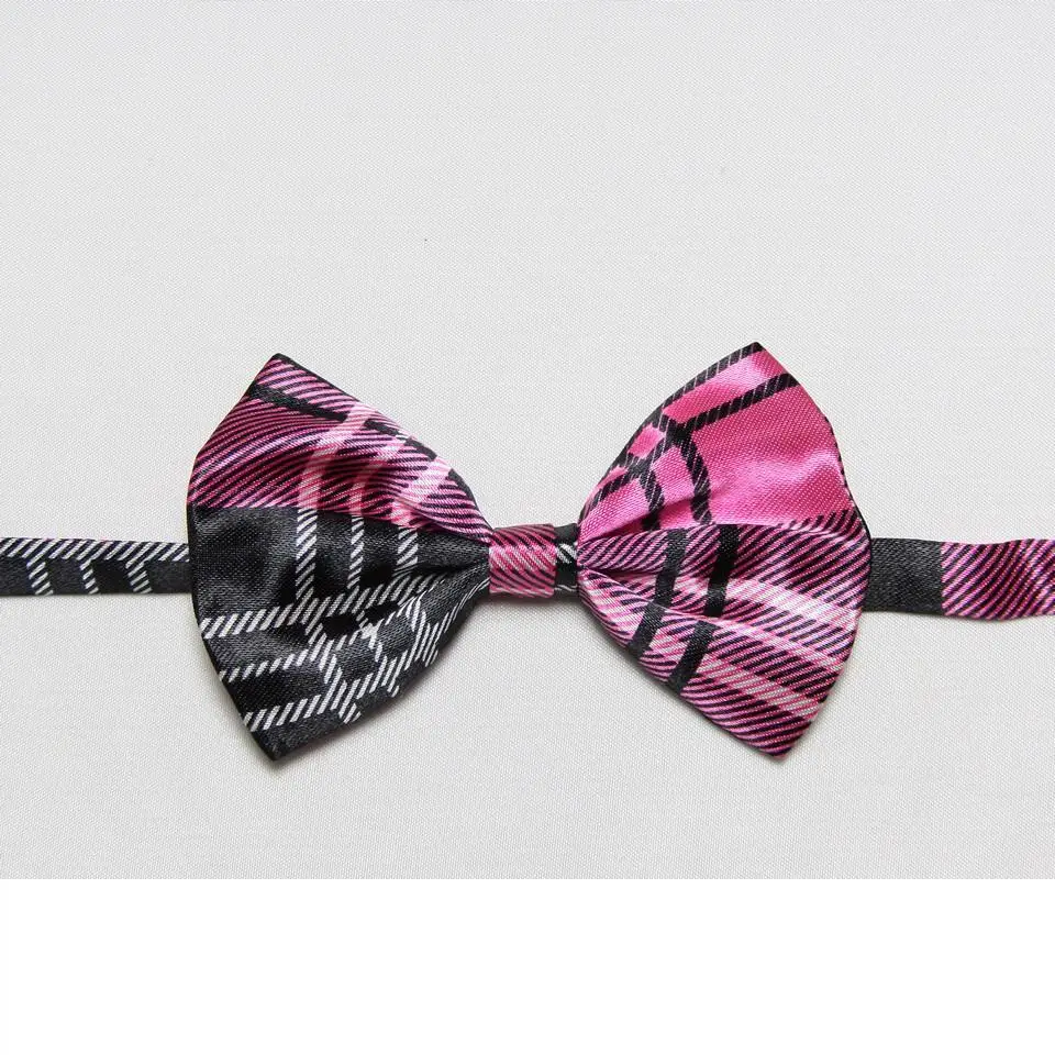 5 шт./лот) Красный клетчатый галстук-бабочка для мальчиков из полиэстера Детский галстук бабочки галстуки