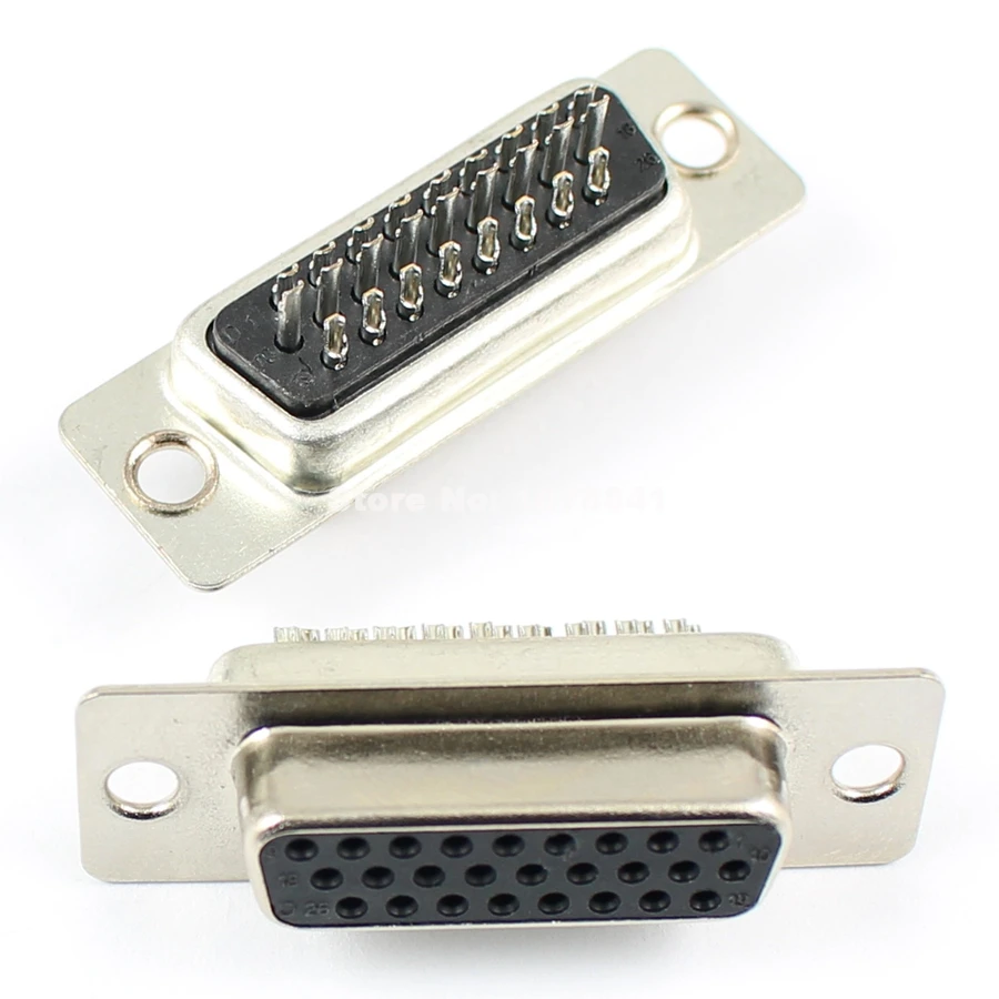 10 шт. D-SUB 26 Pin женский припоя Тип прямо в комплект поставки входит адаптер 3 ряда DB26F