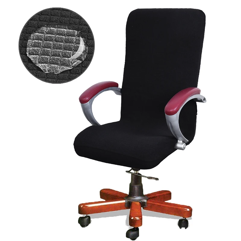 Online Jacquard Wasser beweis Computer Büro Stuhl Abdeckung Seite Zipper Arm Stuhl Cover Schutzhülle Stretch Rotierenden Lift Stuhl Abdeckungen