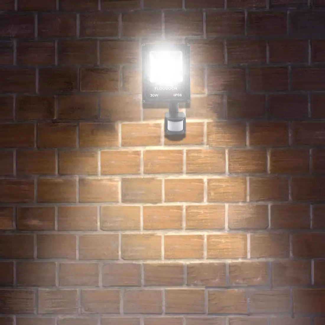 Светодиодный светильник с датчиком движения, переменный ток 220 В, 10 Вт, 30 Вт, 50 Вт, водонепроницаемый IP65, наружный светильник, отражатель, прожектор, светильник, внешнее освещение