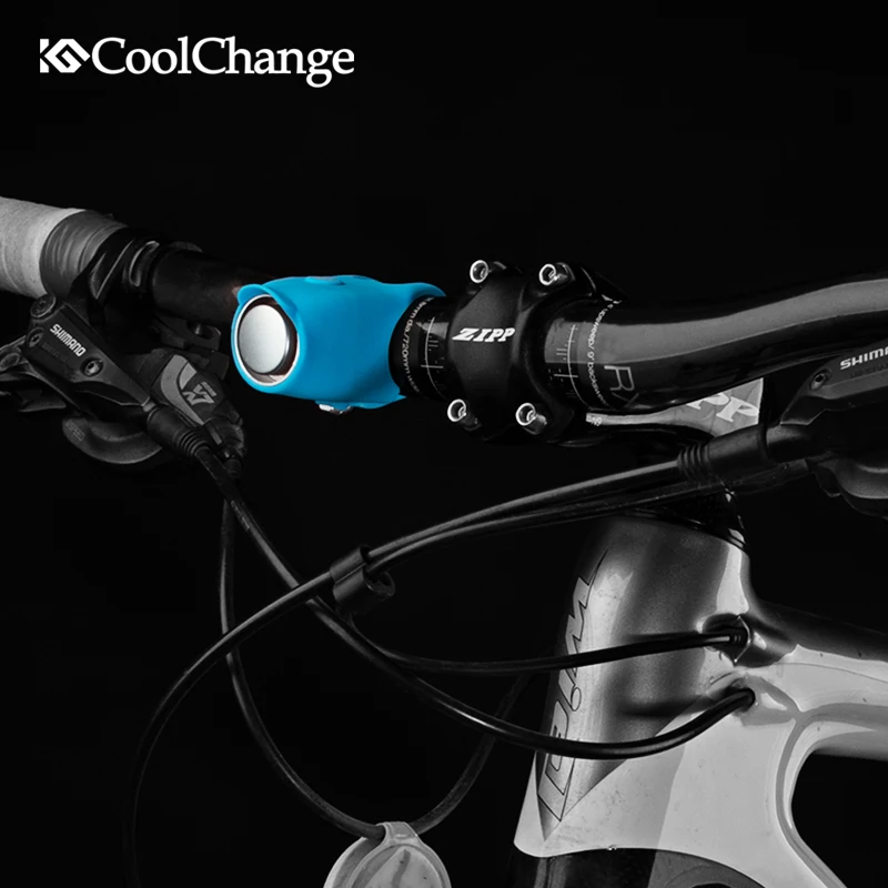 90db Bike Bell Electric Waterproof MTB Road Bicycle Alarm Horn Silicone Shell