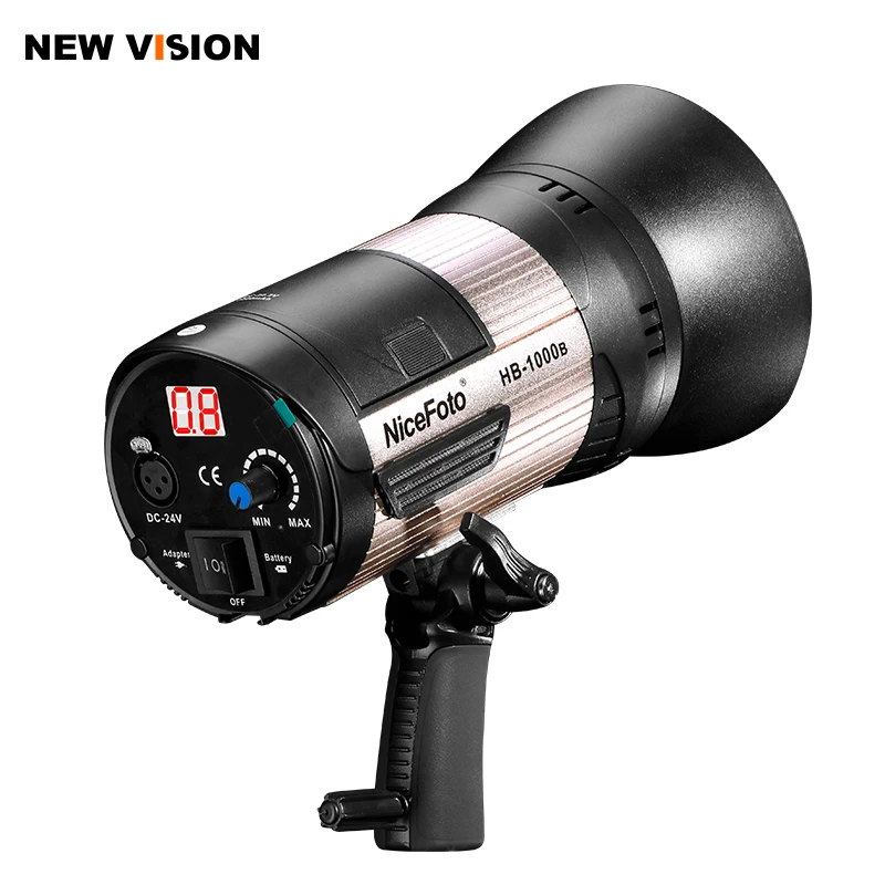 

NiceFoto HB-1000B 5500K Outdoor LED Video Light with 3000mAh Li-ion Battery Pack 1 Hours Full Power Lighting,Mobile APP Control
