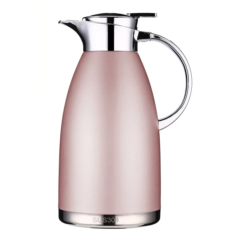 

1.8L/2.3L Thermo Jug 304 Stainless Steel Vacuum Water Bottle Double Layer Insulation Pitcher For Household And Hotel
