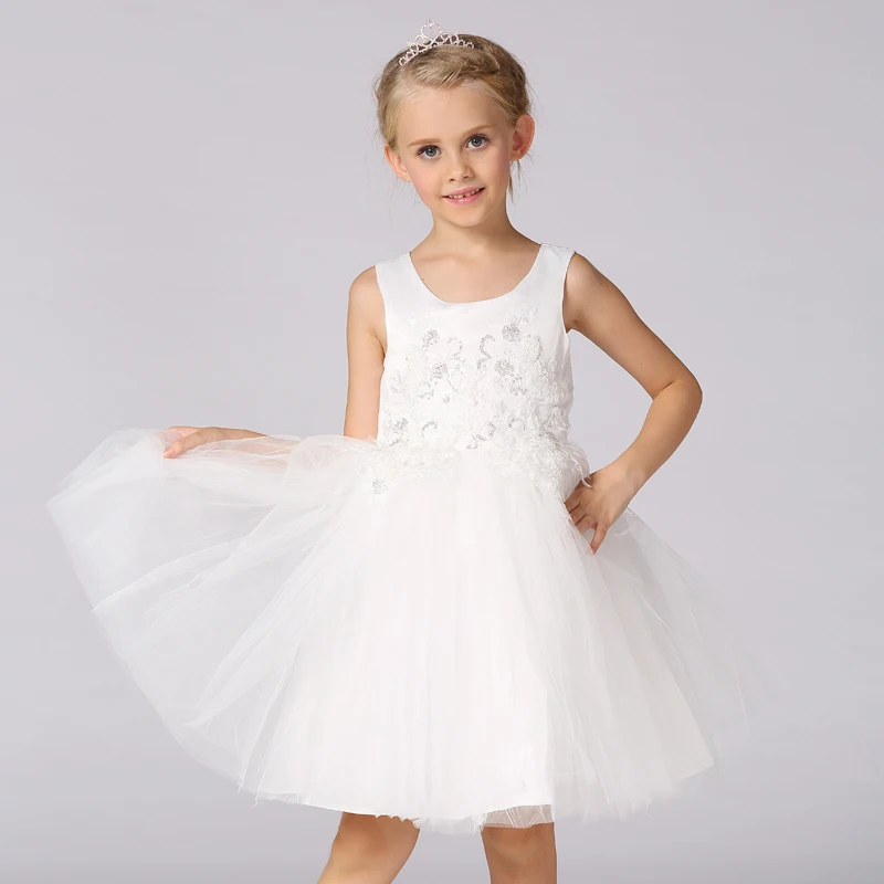 

2017 fashion party dresses Kid princess dress floral dresses for kids kid flower girl dress  6pcs/1lot  T153
