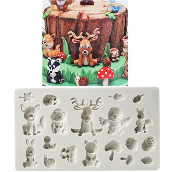 

Animal Shape DIY Candle Crafts Molds New Year Cake Mold Easy 3D Animal Shaped Handmade Silicone Soap And Candle Mold