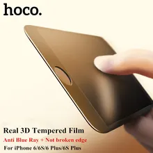 10pcs/Lot 2016 HOCO Full Cover 3D Tempered Glass for IPhone 6s Plus Screen Protector Film for IPhone 6 6S 4.7&5.5 Inch Anti Blue