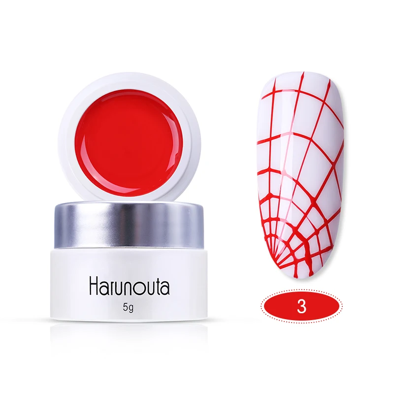 

Harunouta 5g Elastic Nail Gel Polish Nude Color Nail Art Soak Off UV Gel Nail Polish Varnish Manicure for Nail Decors