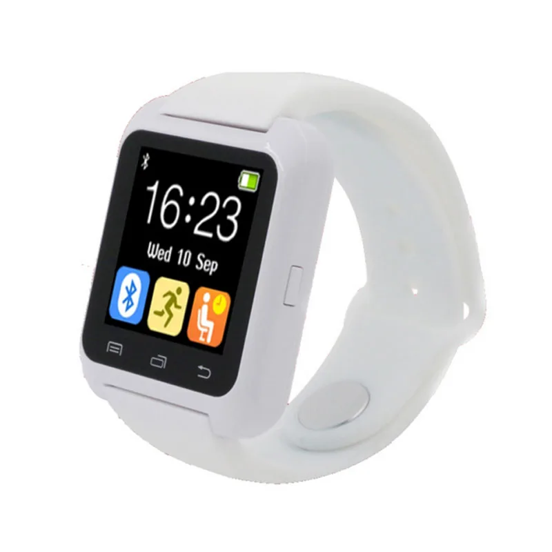 DHL10pcs/lot Smartwatch Bluetooth Smart часы U80 для iPhone IOS Android Windows Phone Носите часы Носимых устройств умные часы PKU8 - Цвет: white